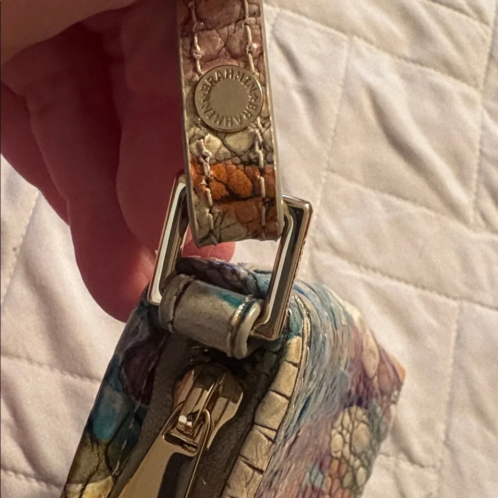 Brahmin Colorful Croc-Embossed Leather Bag - Picture 5 of 10